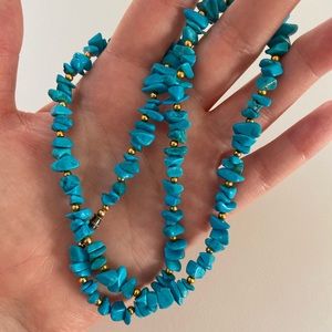 Turquoise stone necklace